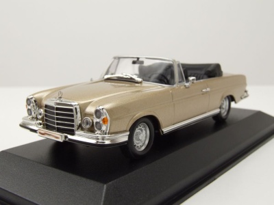 Mercedes 280 SE 3.5 Cabrio 1970 gold metallic Modellauto...
