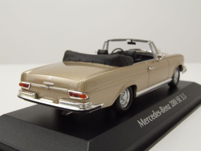 Mercedes 280 SE 3.5 Cabrio 1970 gold metallic Modellauto...
