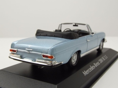 Mercedes 280 SE 3.5 Cabrio W111 1970 blau Modellauto 1:43...