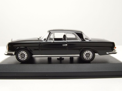 Mercedes 280 SE 3.5 Coupe W111 1970 schwarz Modellauto 1:43 Maxichamps