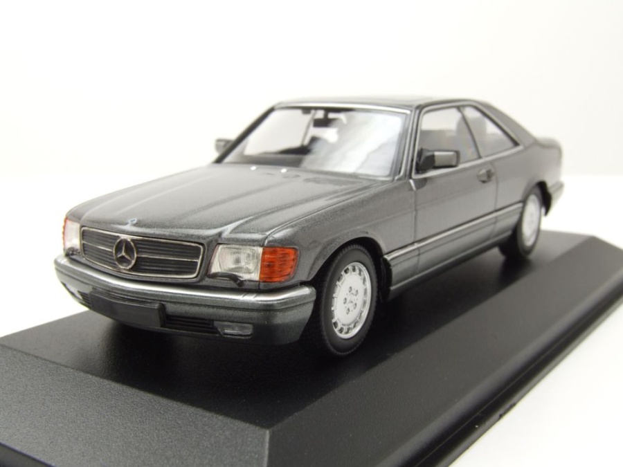 Mercedes 560 SEC 1986 Gris Métallisé - Maxichamps 1/43 - Minichamps Street - Neuf En Boîte