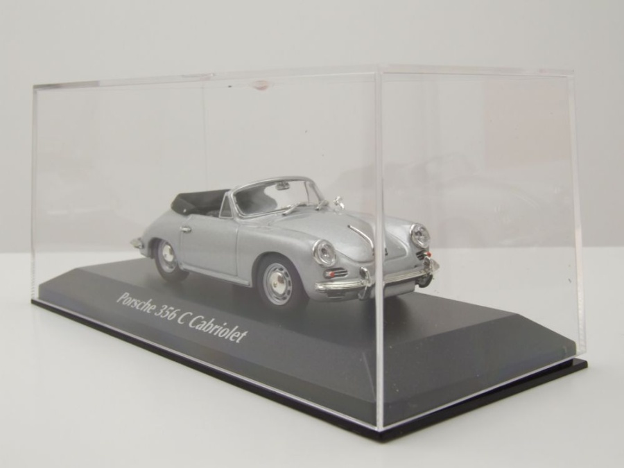 Miniature Porsche 356 C Cabriolet – MINICHAMPS échelle 1:43, Gris, Année 1998