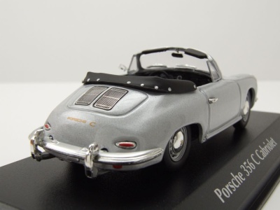 Porsche 356 C Cabrio 1965 silber Modellauto 1:43 Maxichamps