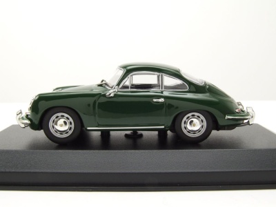 Porsche 356 C Coupe 1963 dunkelgrün Modellauto 1:43 Maxichamps