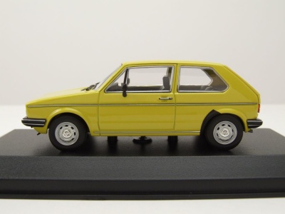 VW Golf 1 2-Türer 1980 gelb Modellauto 1:43 Maxichamps