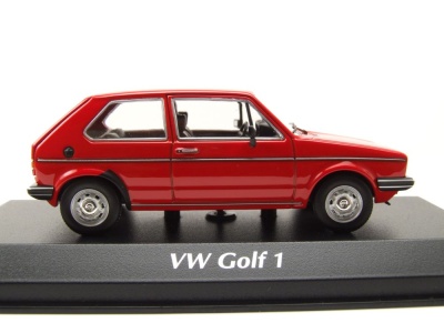 VW Golf 1 2-Türer 1980 rot Modellauto 1:43 Maxichamps