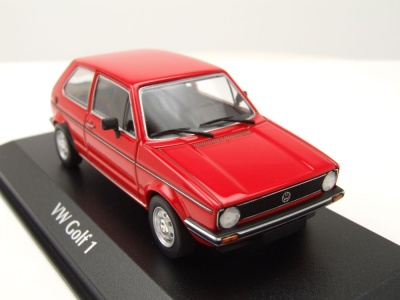 VW Golf 1 2-Türer 1980 rot Modellauto 1:43 Maxichamps