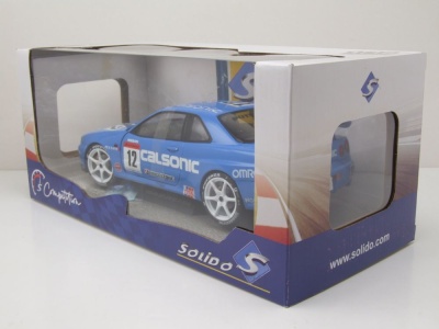 Nissan GT-R R34 #12 Streetfighter Calsonic 2000 blau Modellauto 1:18 Solido