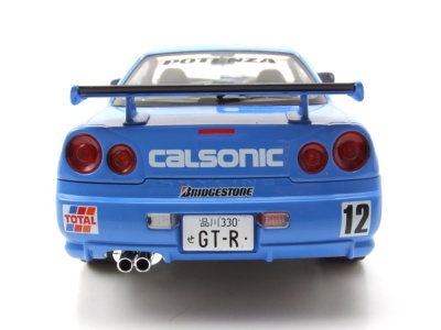 Nissan GT-R R34 #12 Streetfighter Calsonic 2000 blau Modellauto 1:18 Solido