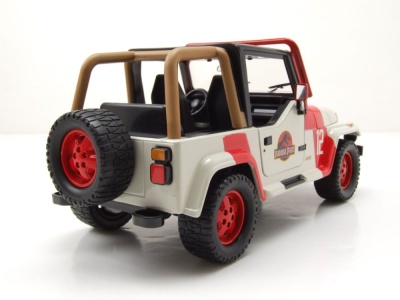 Jeep Wrangler 1992 weiß rot Jurassic World...
