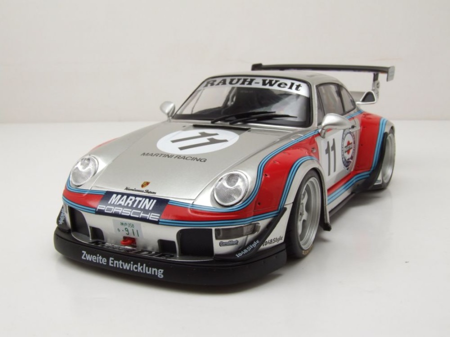 Porsche RWB RAUH-Welt #11 Body Kit Martini 2020 grau Modellauto 1:18 Solido