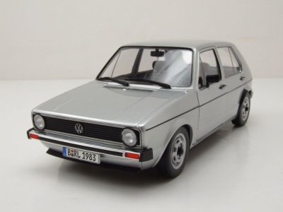 VW Golf 1 L 1983 silber Modellauto 1:18 Solido