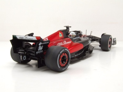 Alfa Romeo C43 Formel 1 #77 Kanada GP 2023 schwarz rot...