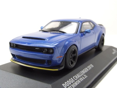 Dodge Challenger SRT Demon 2018 blau metallic Modellauto...