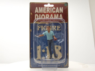 Figur Tom Autowaschen  für 1:18 Modelle American Diorama