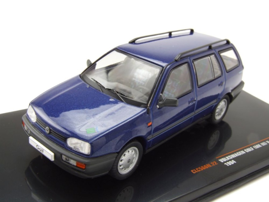 Modellauto VW Golf 3 Variant Kombi Pink Floyd 1994 blau metallic 1