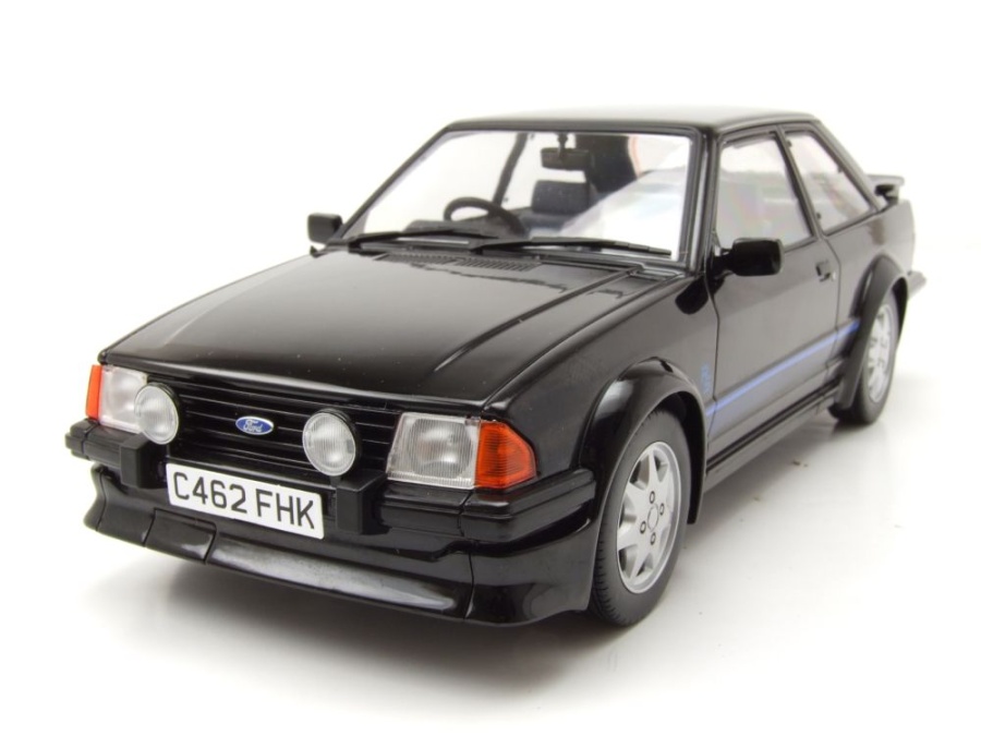 Ford Escort RS Turbo 1985 schwarz Modellauto 1:18 MCG