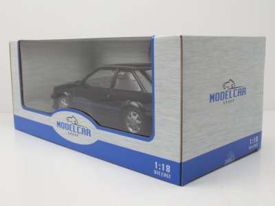 Ford Escort RS Turbo 1985 schwarz Modellauto 1:18 MCG