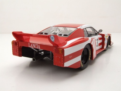 Lancia Beta Montecarlo Gr.5 #53 6h Silverstone 1980 Patrese / Cheever rot weiß Modellauto 1:18 MCG