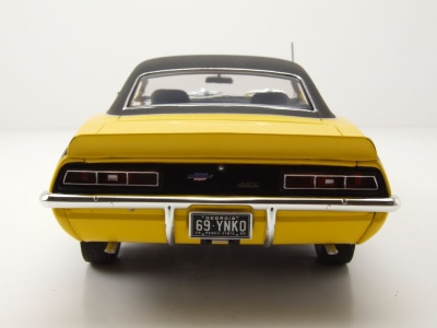Modellauto Chevrolet Yenko Camaro SC 1969 gelb schwarz 1:18 Acme