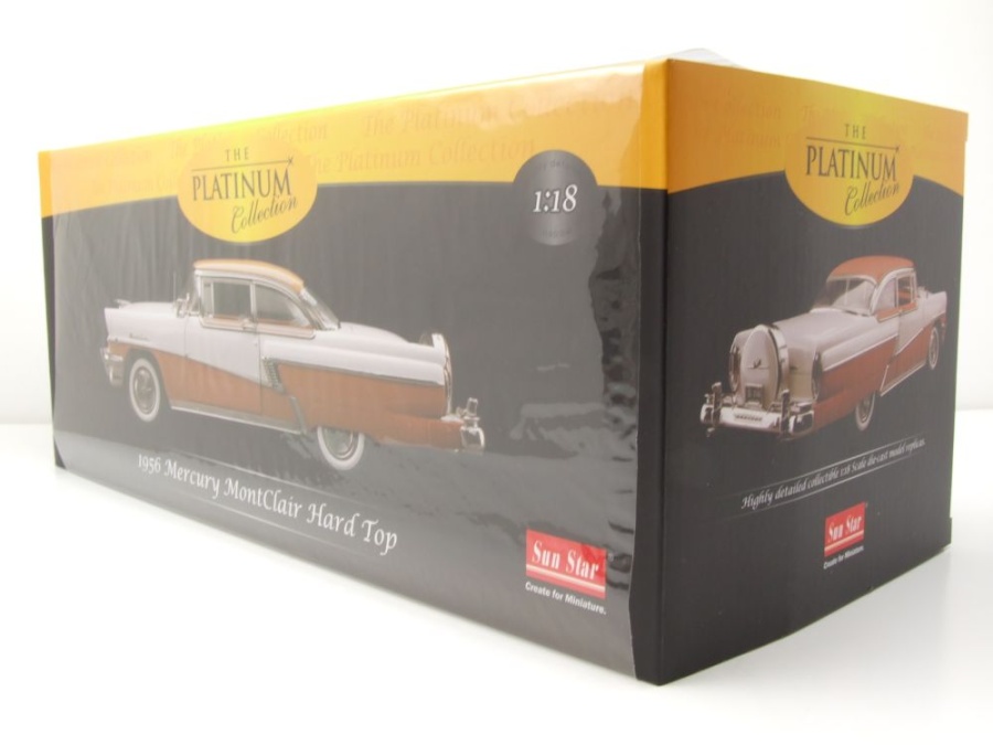 Modellauto Mercury Montclair Hardtop 1956 weiß 1:18 Sun Star bei