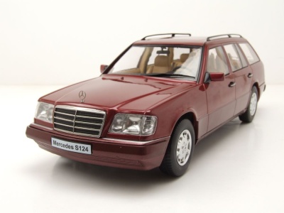 Mercedes E-Klasse T-Modell Kombi S124 1995 rot Modellauto...