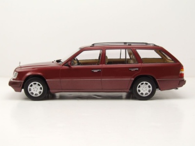 Mercedes E-Klasse T-Modell Kombi S124 1995 rot Modellauto 1:18 Triple9