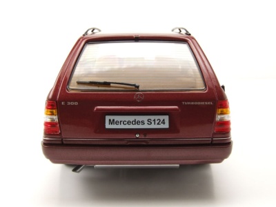 Mercedes E-Klasse T-Modell Kombi S124 1995 rot Modellauto 1:18 Triple9