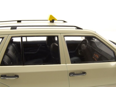 Mercedes E-Klasse T-Modell Kombi S124 Taxi 1995 beige Modellauto 1:18 Triple9