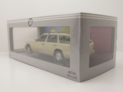 Mercedes E-Klasse T-Modell Kombi S124 Taxi 1995 beige Modellauto 1:18 Triple9