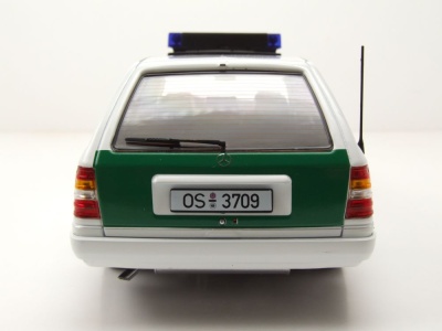 Mercedes E-Klasse T-Modell Kombi S124 Polizei 1995 grün weiß Modellauto 1:18 Triple9