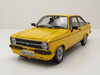 Ford Escort MK2 RS Mexiko RHD 1976 gelb Modellauto 1:18...