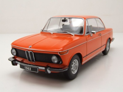 BMW 1502 1974 orange Modellauto 1:18 KK Scale
