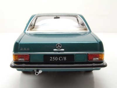 Mercedes 280 C /8 Strichacht Coupe W114 1969 türkis metallic Modellauto 1:18 KK Scale