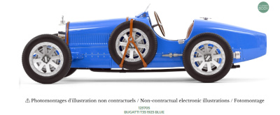 Bugatti T35 1925 blau Modellauto 1:12 Norev