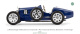 Bugatti T35 1925 dunkelblau Modellauto 1:12 Norev