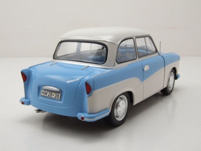 Trabant P50 Trabbi 1958 hellblau weiß Modellauto...