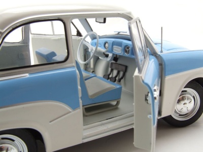 Trabant P50 Trabbi 1958 hellblau weiß Modellauto 1:18 Solido