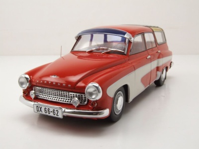 Wartburg 312 Camping 1965 rot weiß Modellauto 1:18 Solido