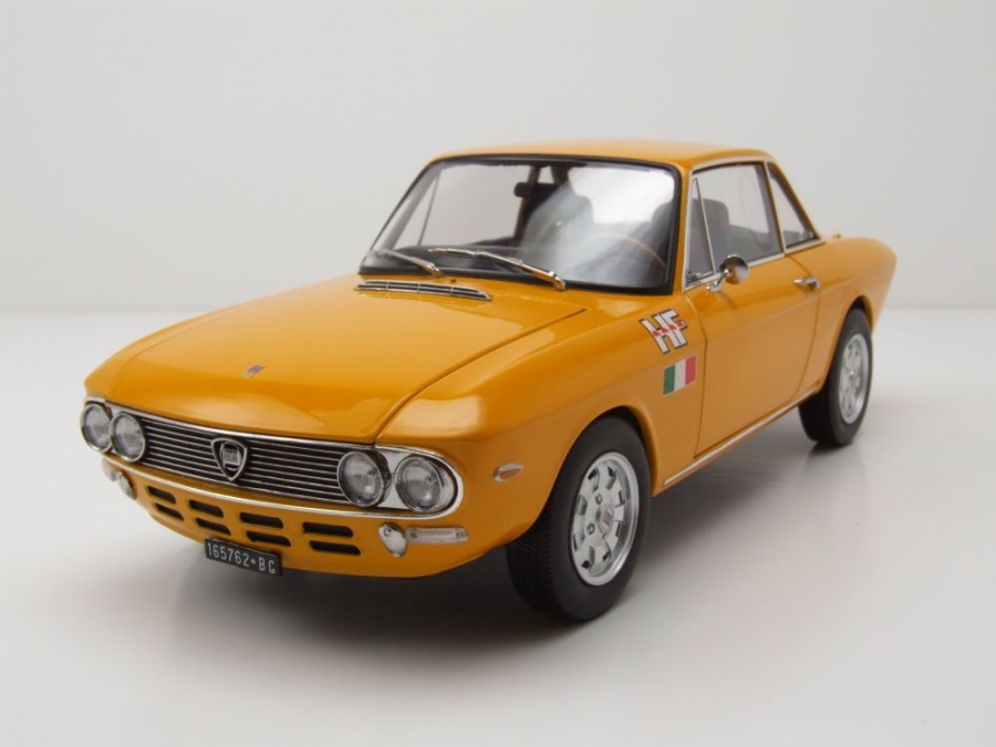 Modellauto Lancia Fulvia 1600 HF Lusso 1971 orange 1:18 Norev bei
