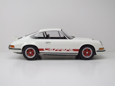 Porsche 911 Carrera RS 2.7 1973 weiß rot Modellauto 1:12 Norev