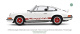 Porsche 911 Carrera RS 2.7 1973 weiß rot Modellauto 1:12 Norev