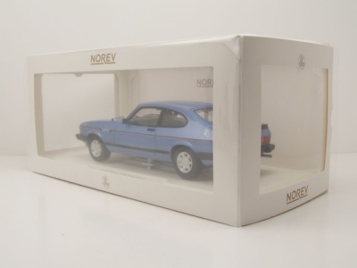 Ford Capri 2.8 Injection RHD 1984 blau metallic Modellauto 1:18 Norev