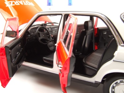 Mercedes 200 W123 Notarzt 1984 rot weiß Modellauto 1:18 Norev