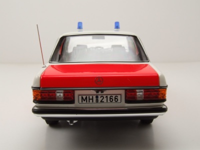 Mercedes 200 W123 Notarzt 1984 rot weiß Modellauto 1:18 Norev