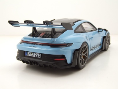 Porsche 911 GT3 RS Weissach Pack 2022 hellblau Modellauto...