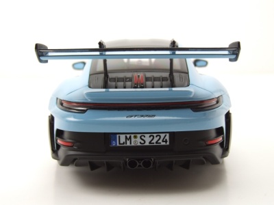 Porsche 911 GT3 RS Weissach Pack 2022 hellblau Modellauto 1:18 Norev