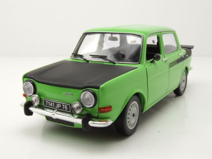 Modellauto Simca 1000 Rallye 2 1976 grün schwarz 1:18 Norev