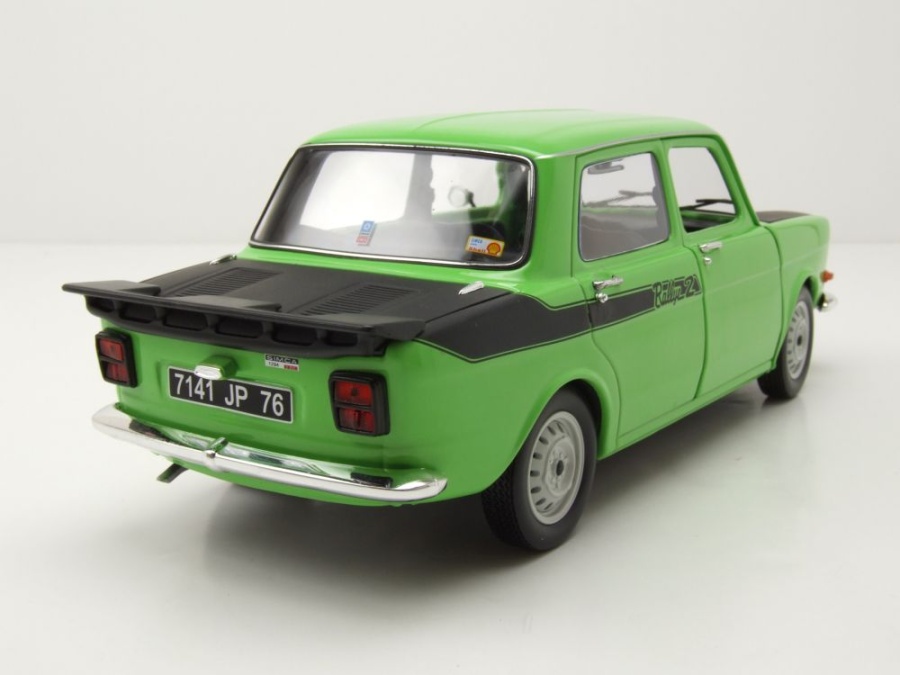 Modellauto Simca 1000 Rallye 2 1976 grün schwarz 1:18 Norev