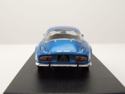 Alpine Renault A110 1600 S 1973 blau mit Seitenlogo Modellauto 1:43 Norev
